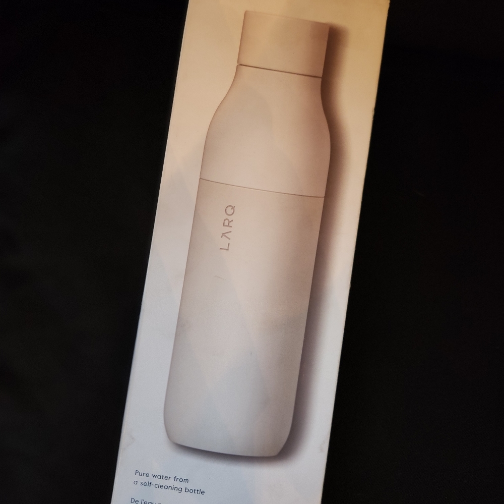 NEW LARQ Self-Purifying Water Bottle 25oz/740ml GRANITE WHITE